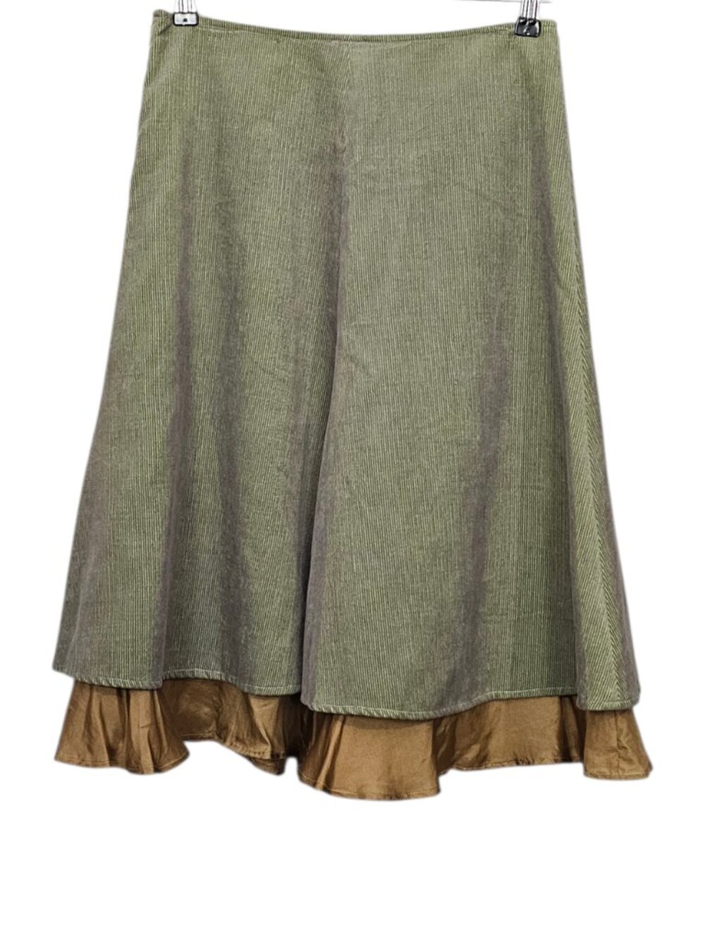 Plenty by Tracy Reese Anthropologie Flared Wool Ruffled Silk Cottagecore Skirt 4 - Picture 6 of 8
